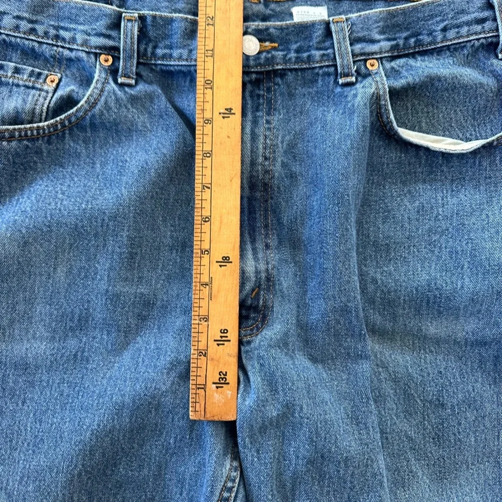 Vintage Y2K Mens Levis‎ 550 Relaxed Fit Med Wash Made in Canada 42X30